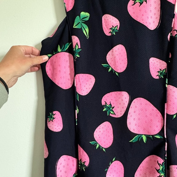 Strawberry Navy Blue Mini Dress, Size M. Purchased from Spain. - Picture 3 of 6